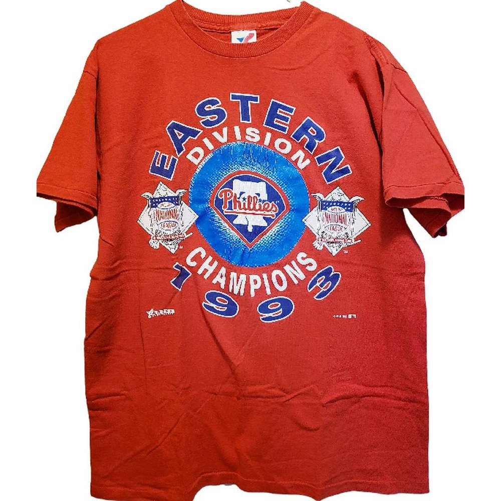Vintage 90s Phillies T-Shirt 1993 MLB Size L